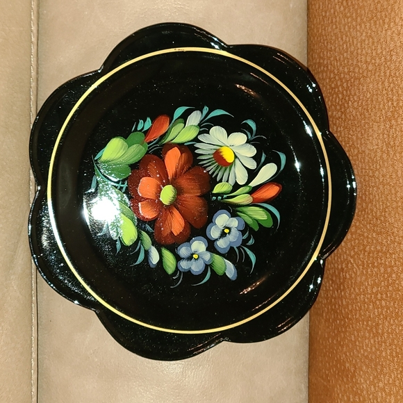 Zhostovo round tray - Picture 5 of 9
